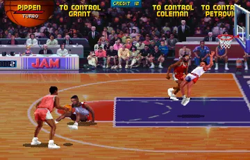 NBA Jam (rev 3.01 04/07/93) screen shot game playing